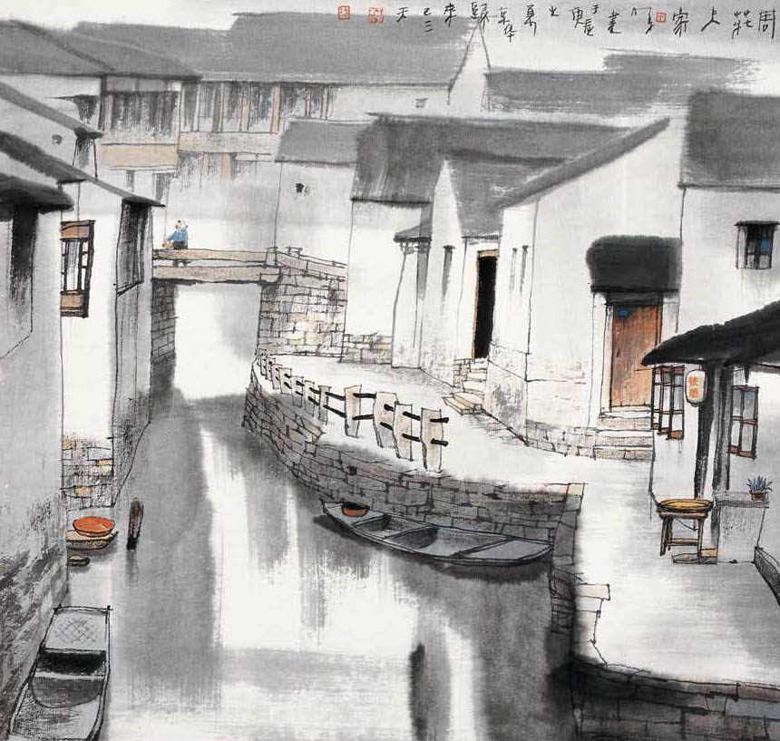 苏州画家恋水乡——杨明义的画境